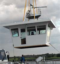 Large parts, assemblies - here a skipper house, ready for assembly